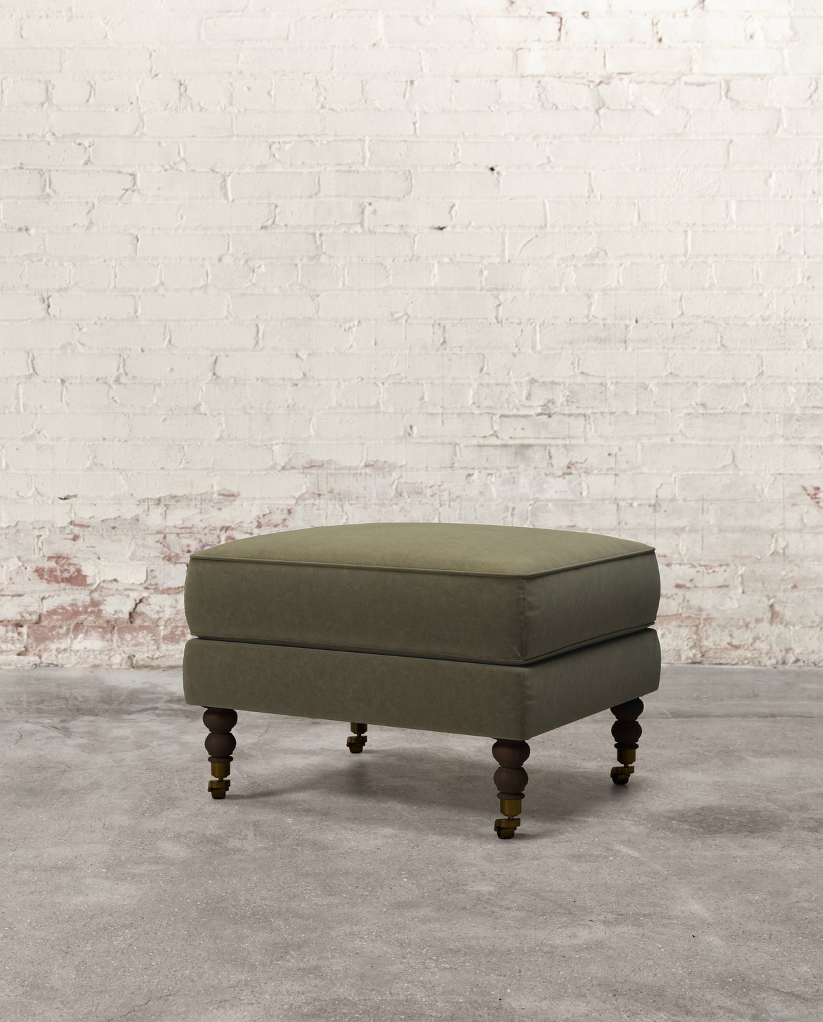 Francis Ottoman with Brass Casters