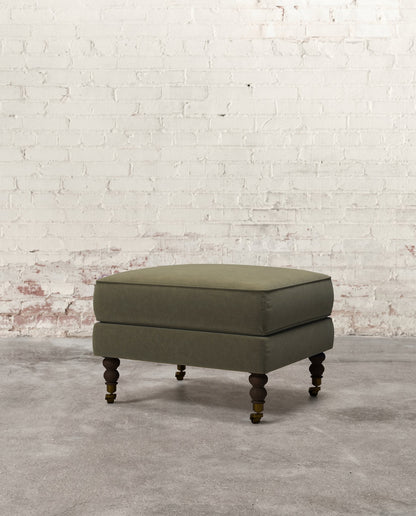 Francis Ottoman with Brass Casters