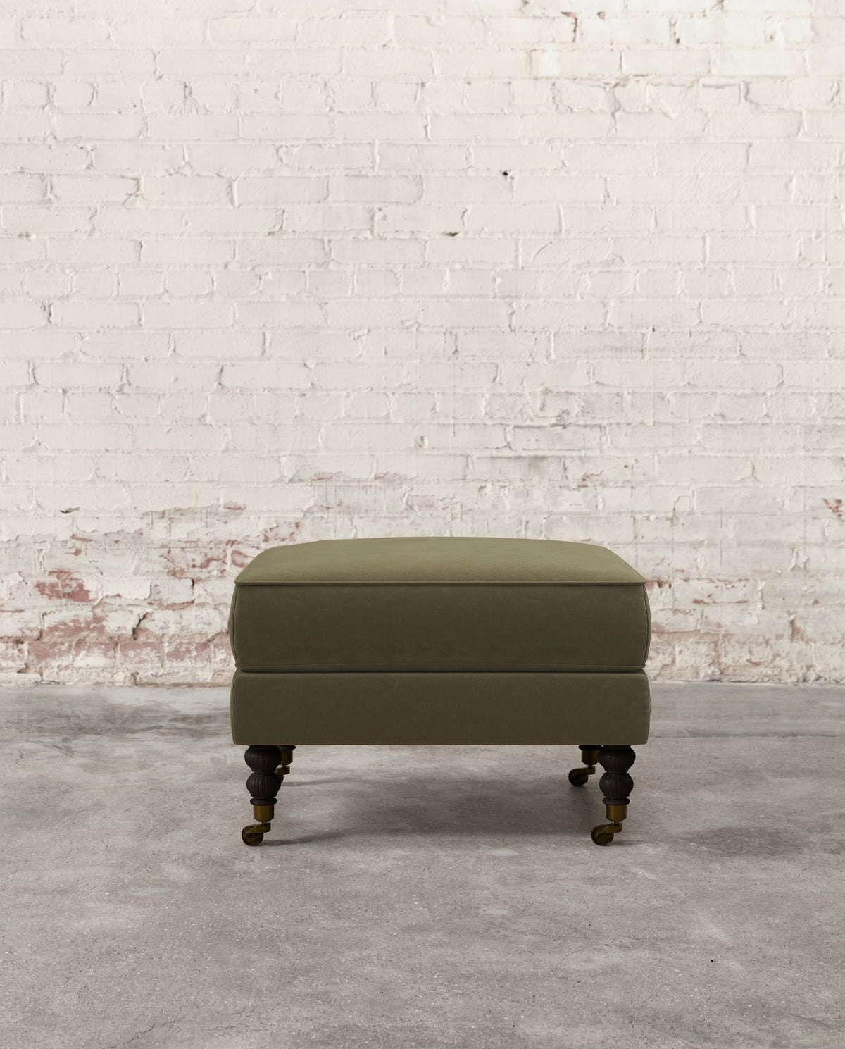 Francis Ottoman with Brass Casters