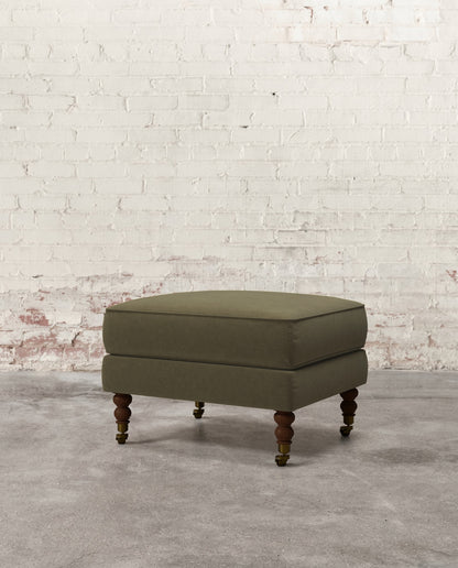 Francis Ottoman with Brass Casters
