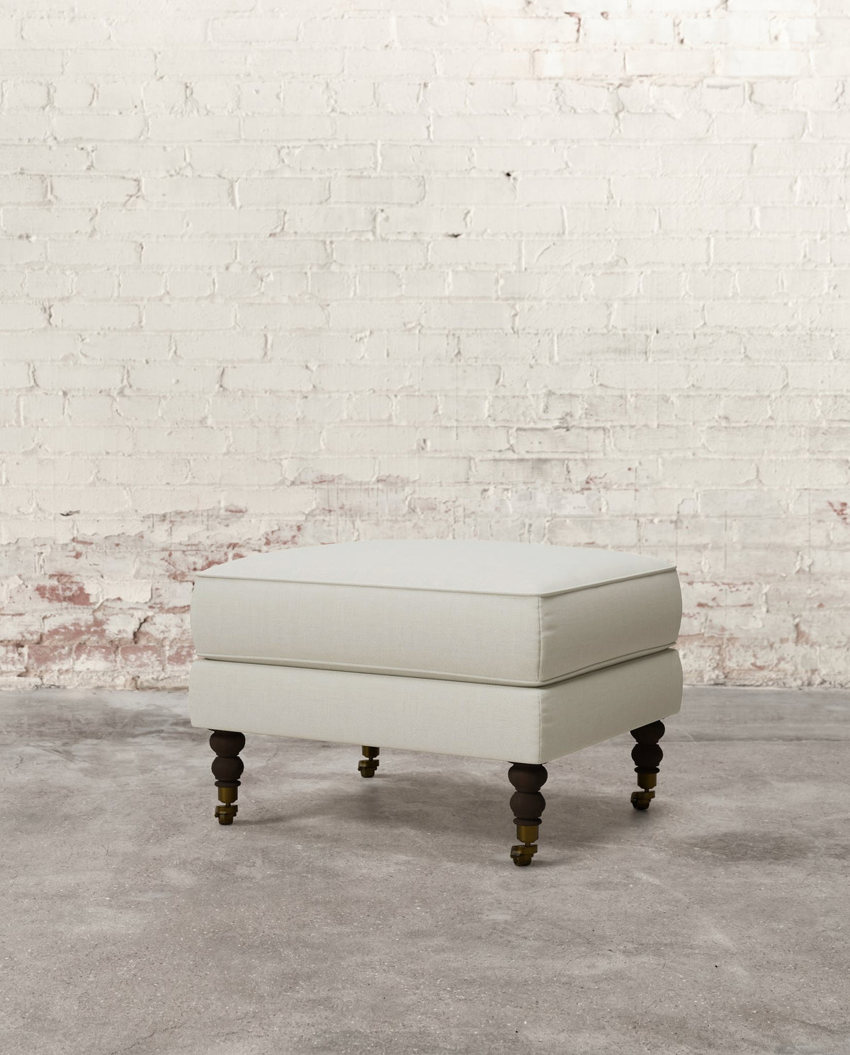 Francis Ottoman with Brass Casters