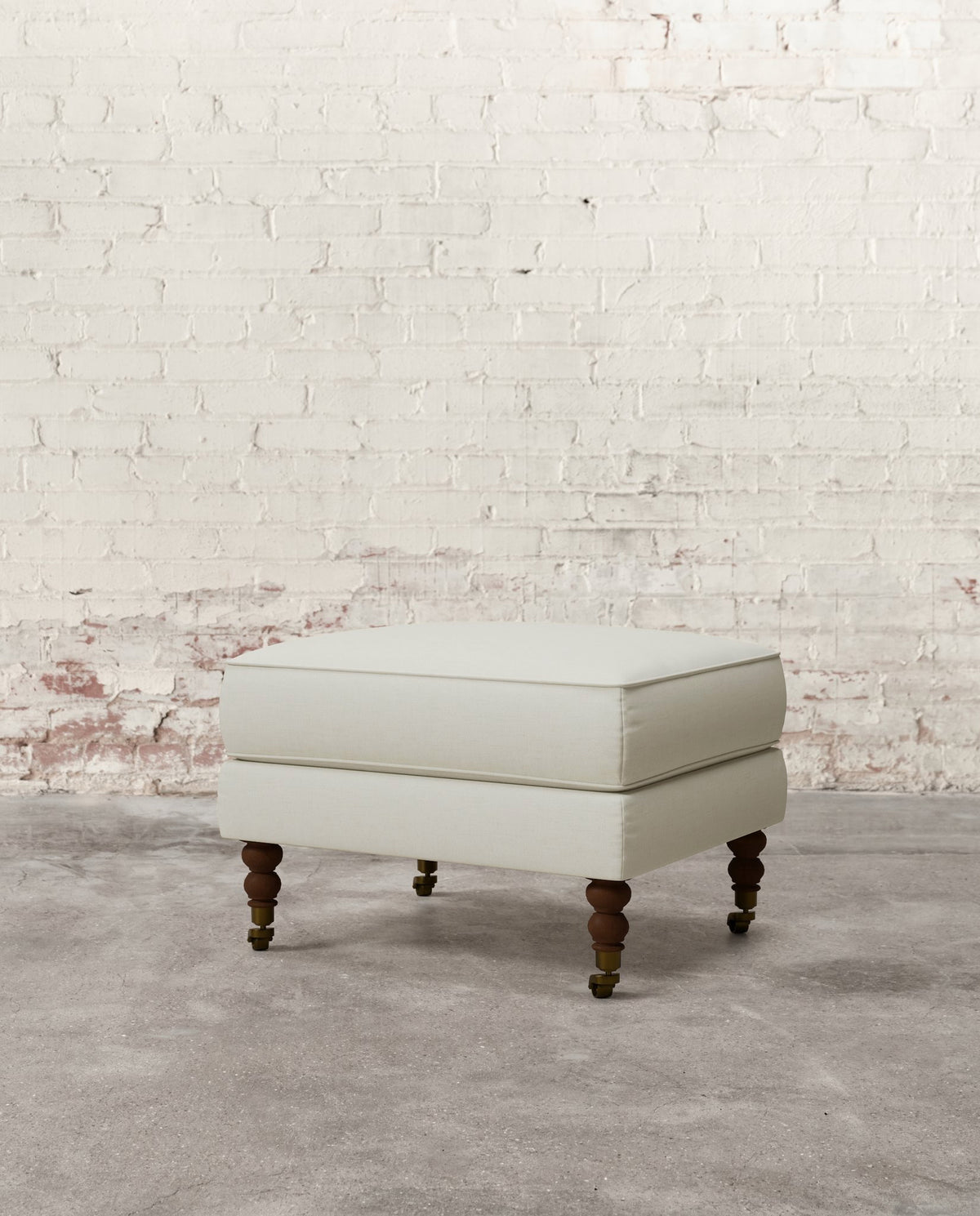 Francis Ottoman with Brass Casters