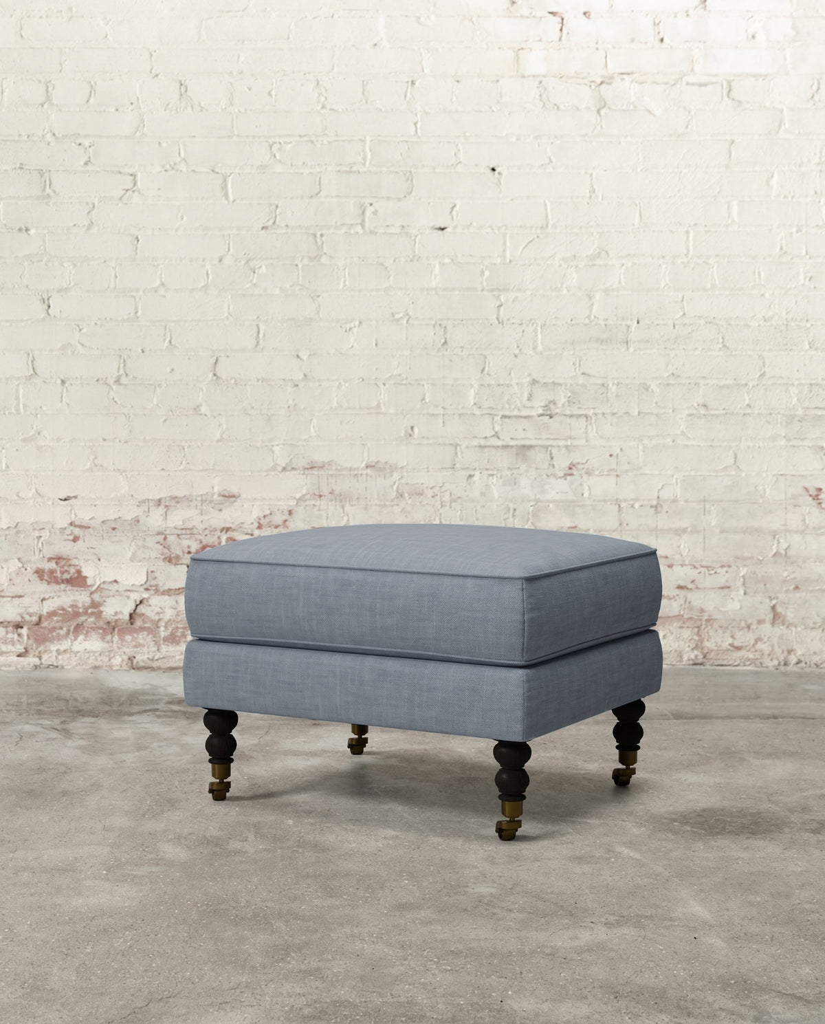 Francis Ottoman with Brass Casters