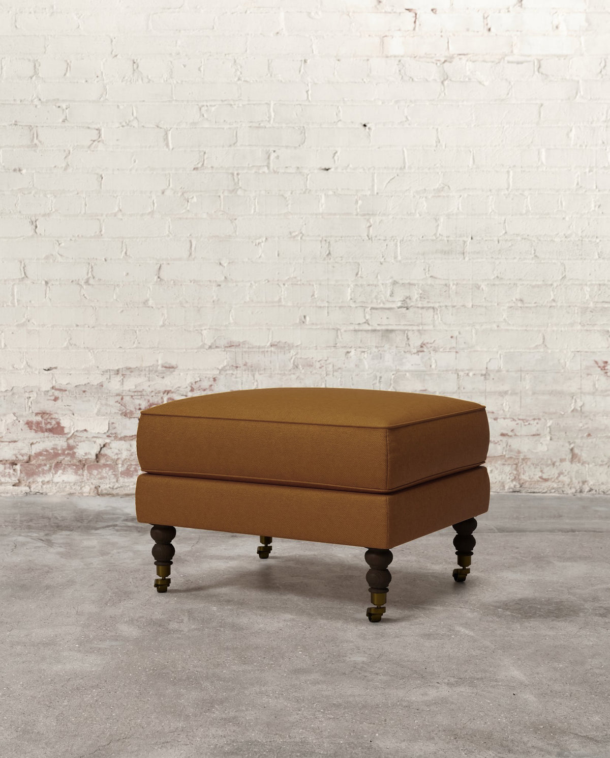 Francis Ottoman with Brass Casters