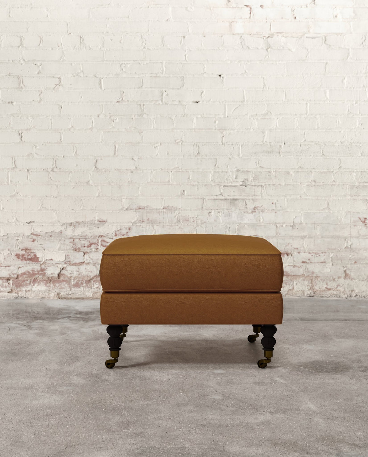 Francis Ottoman with Brass Casters