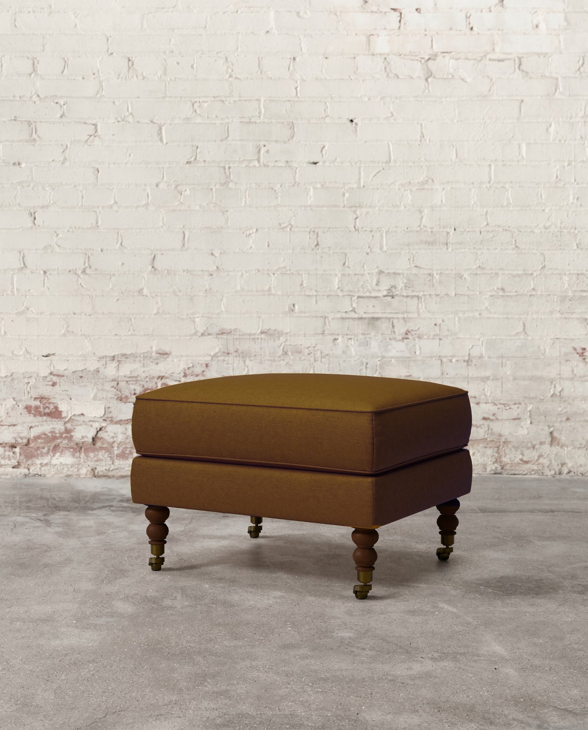 Francis Ottoman with Brass Casters