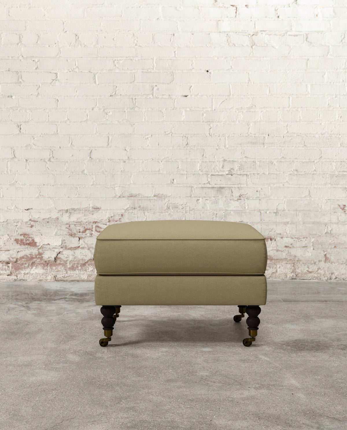 Francis Ottoman with Brass Casters