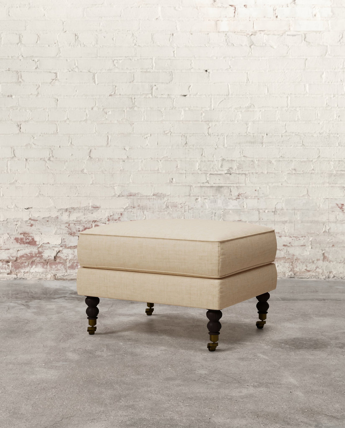 Francis Ottoman with Brass Casters