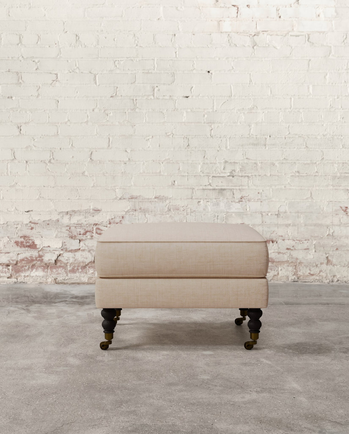 Francis Ottoman with Brass Casters