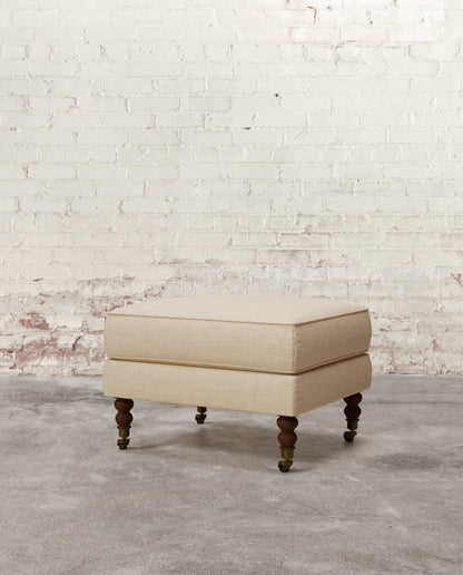 Francis Ottoman with Brass Casters