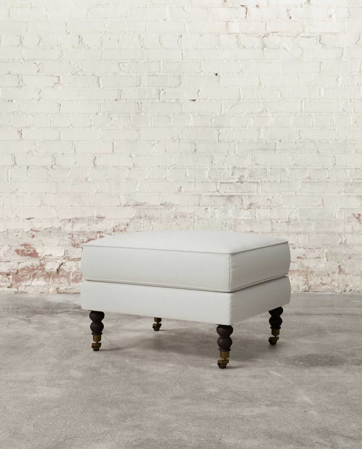 Francis Ottoman with Brass Casters