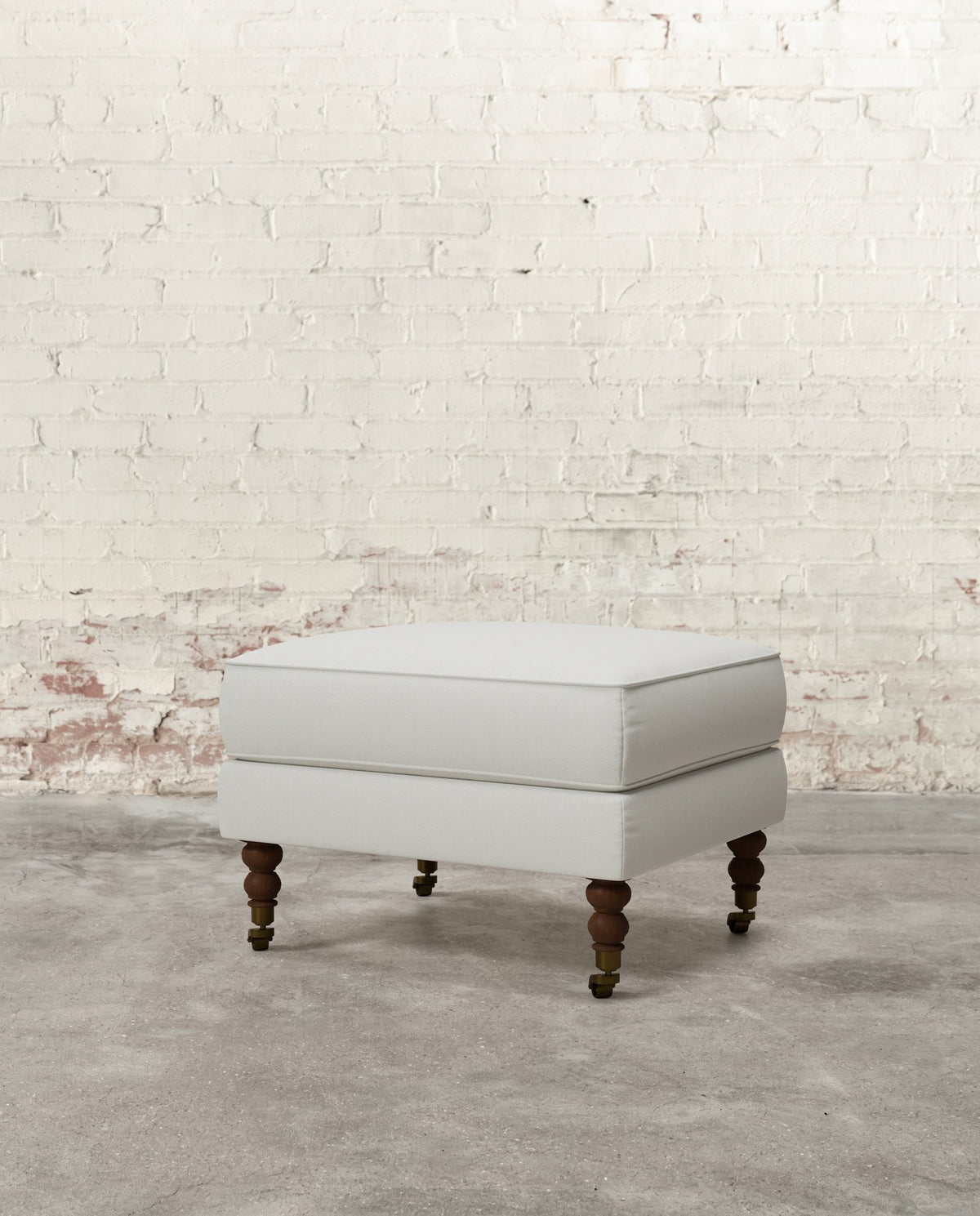 Francis Ottoman with Brass Casters