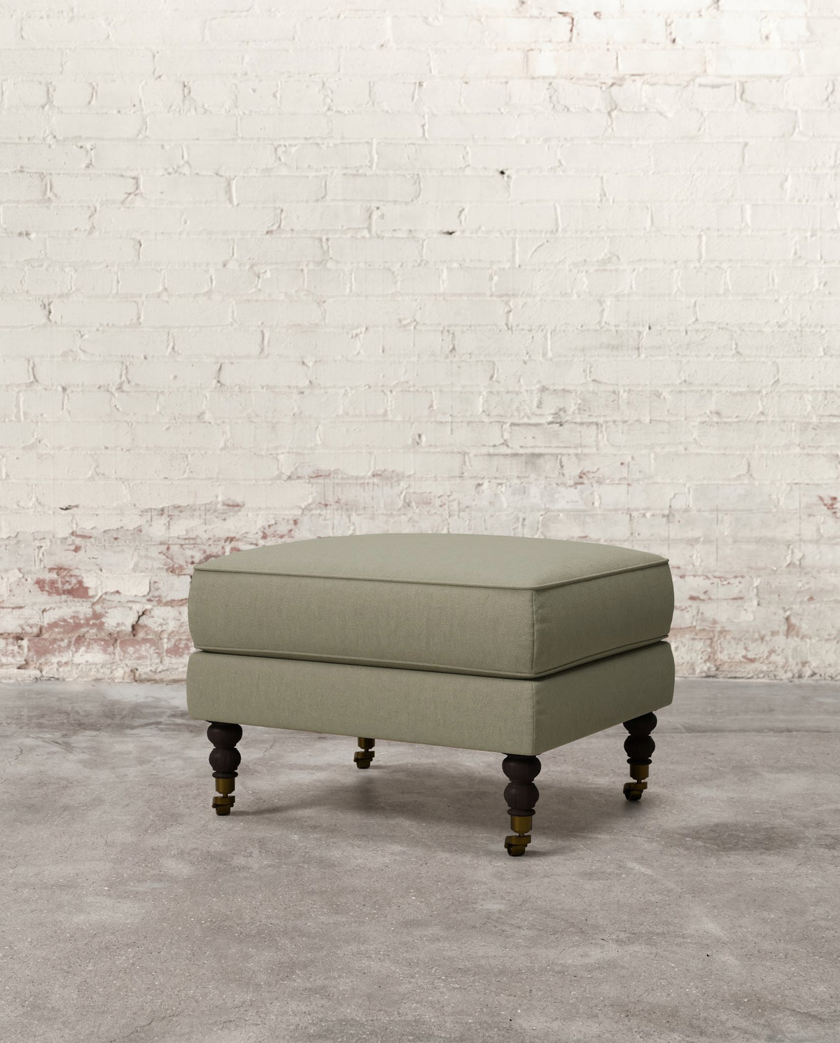 Francis Ottoman with Brass Casters