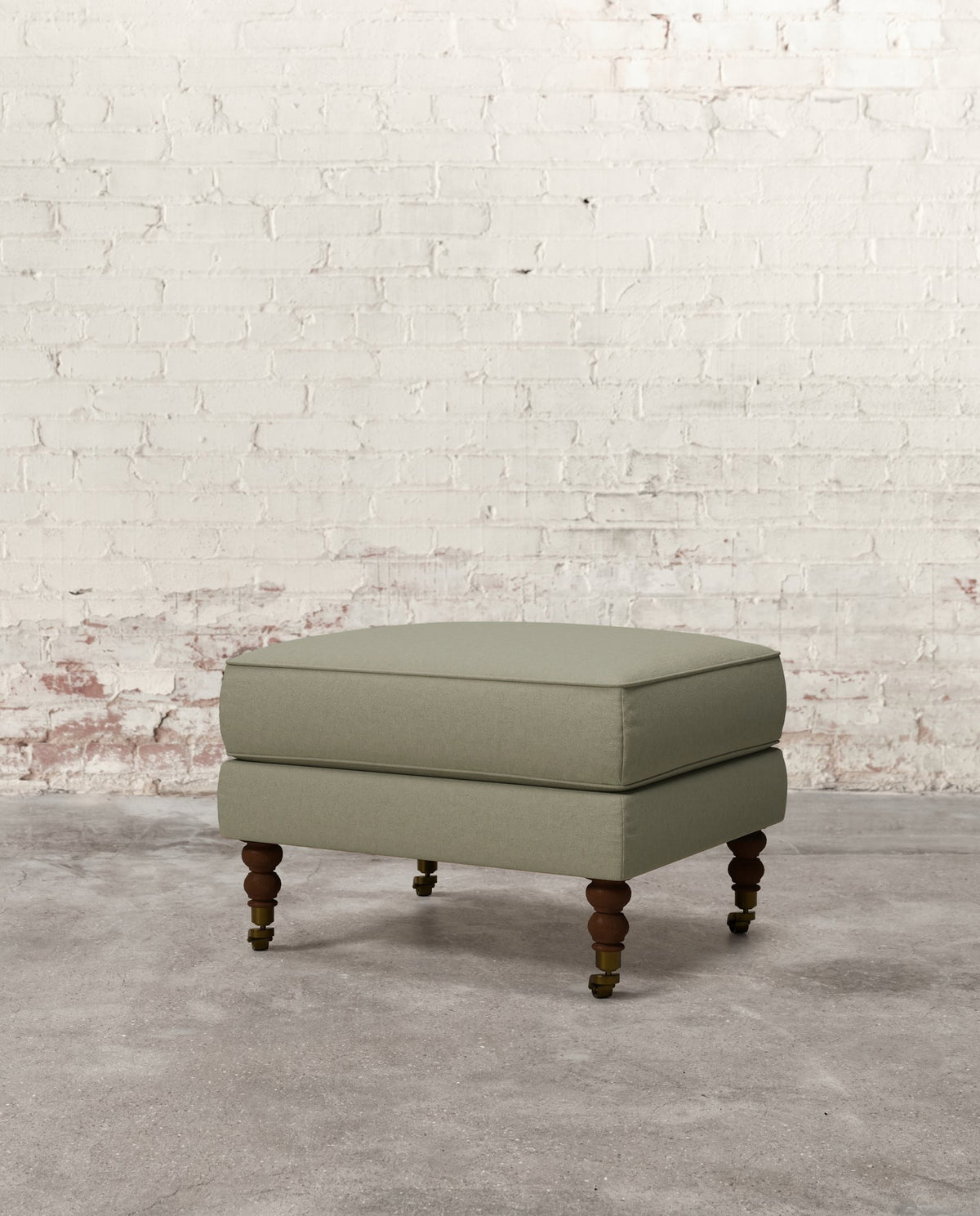Francis Ottoman with Brass Casters