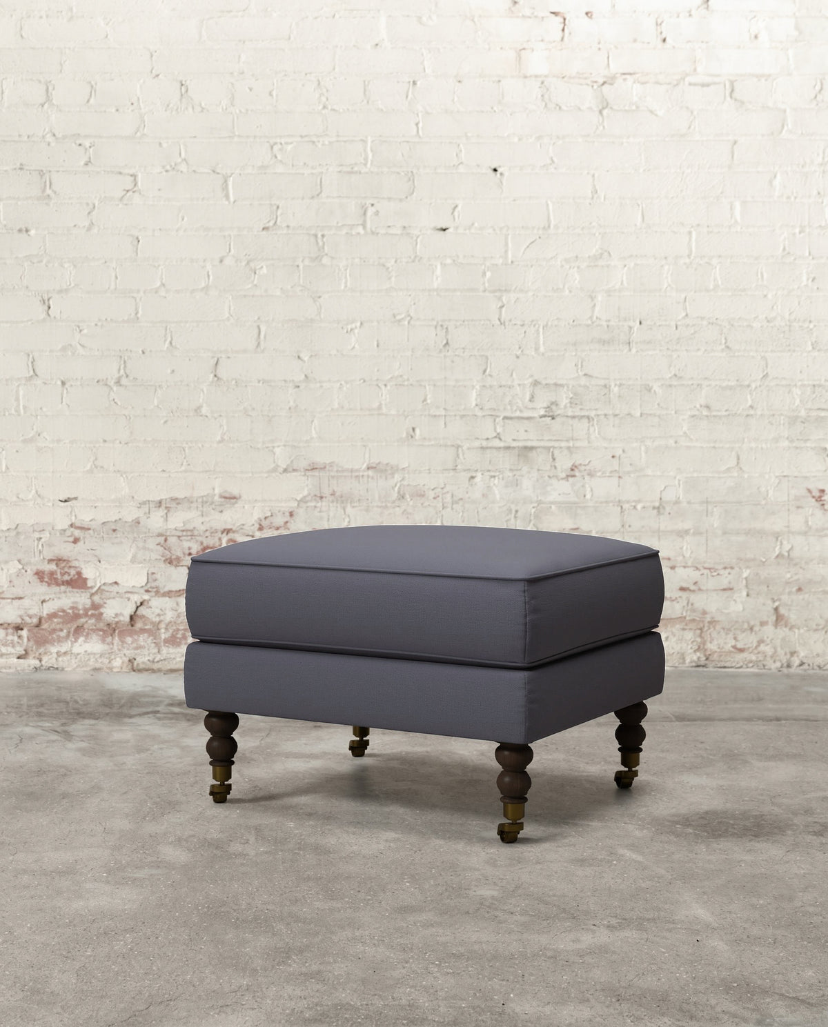 Francis Ottoman with Brass Casters