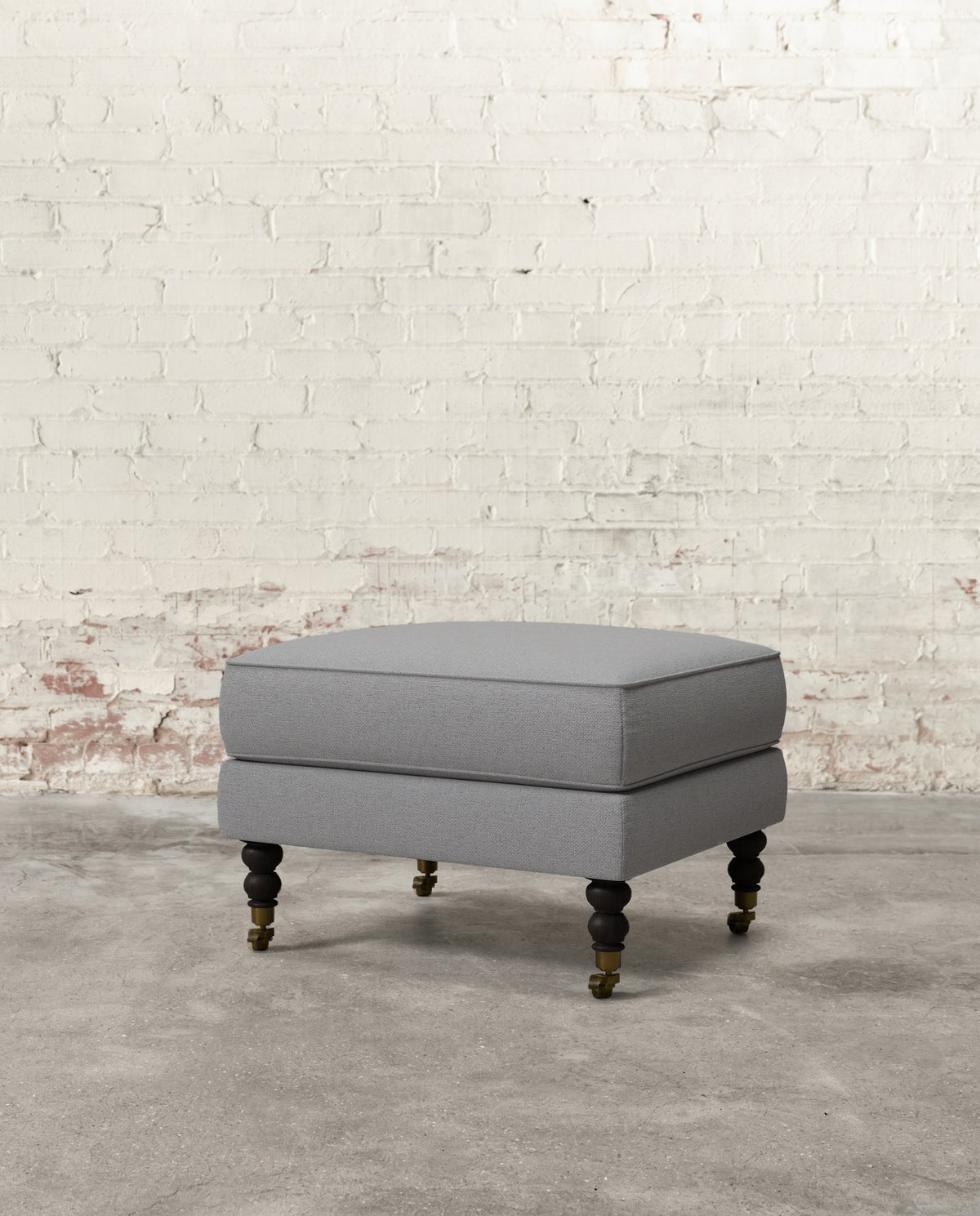 Francis Ottoman with Brass Casters