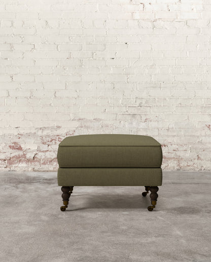 Francis Ottoman with Brass Casters