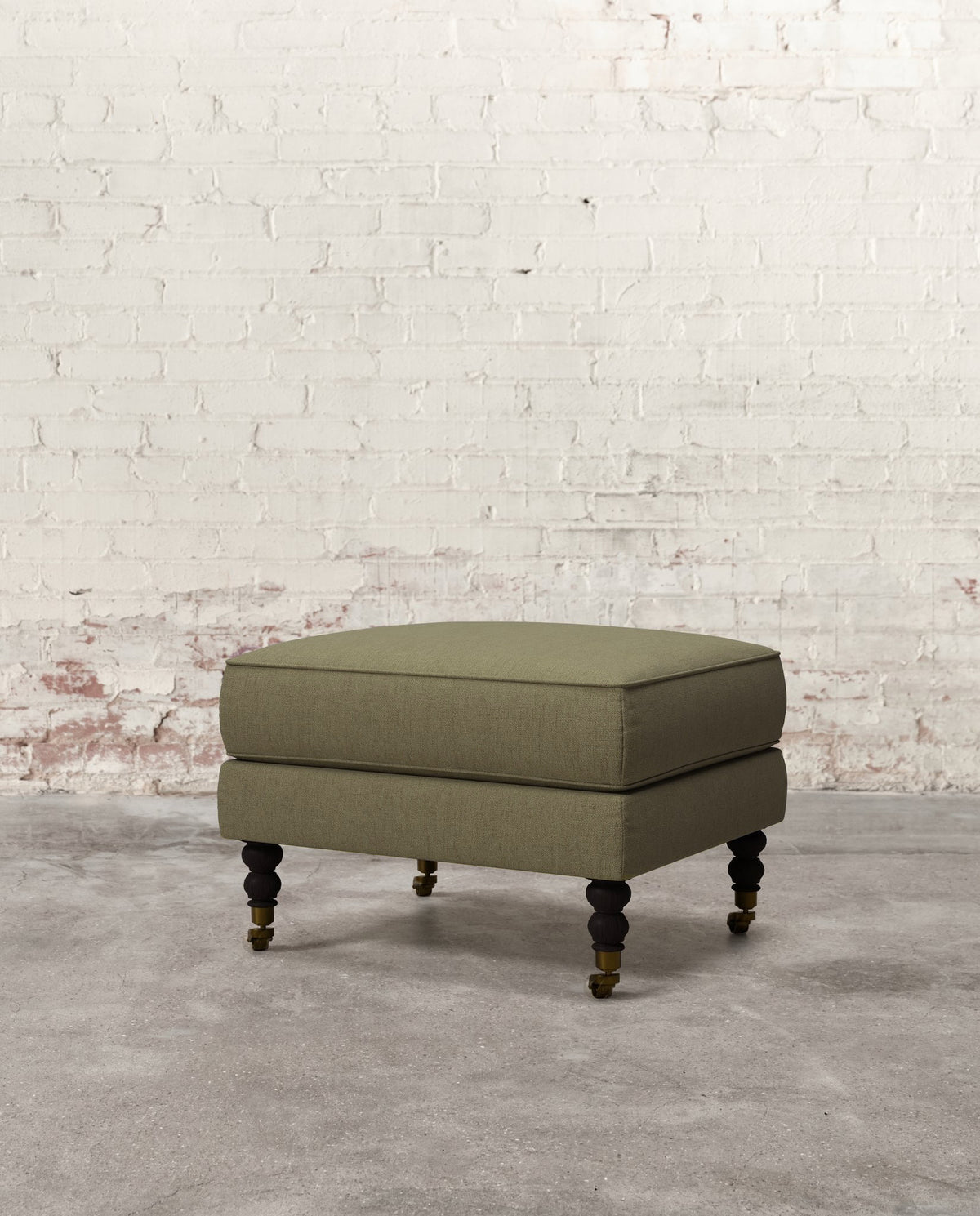 Francis Ottoman with Brass Casters