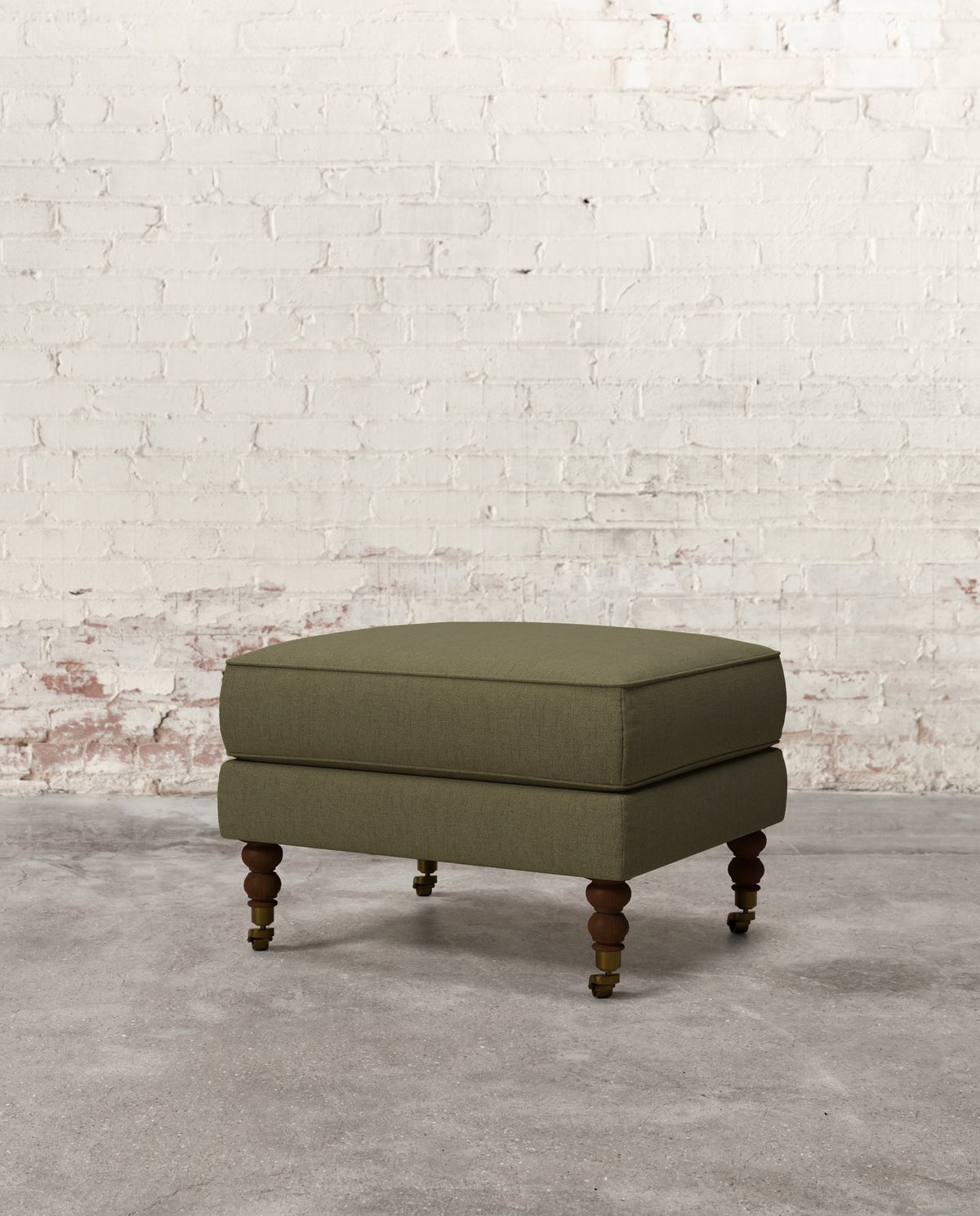Francis Ottoman with Brass Casters