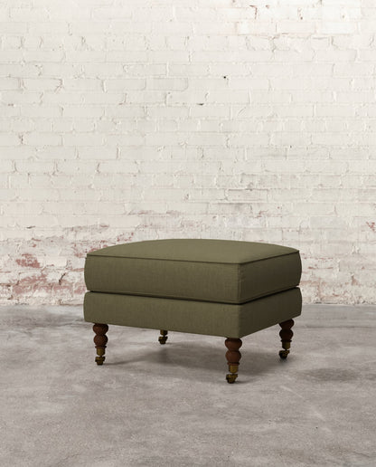 Francis Ottoman with Brass Casters