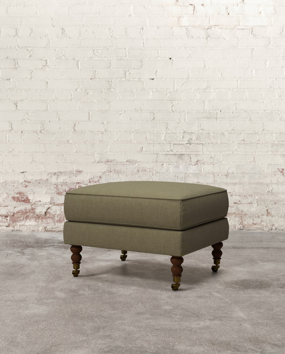 Francis Ottoman with Brass Casters