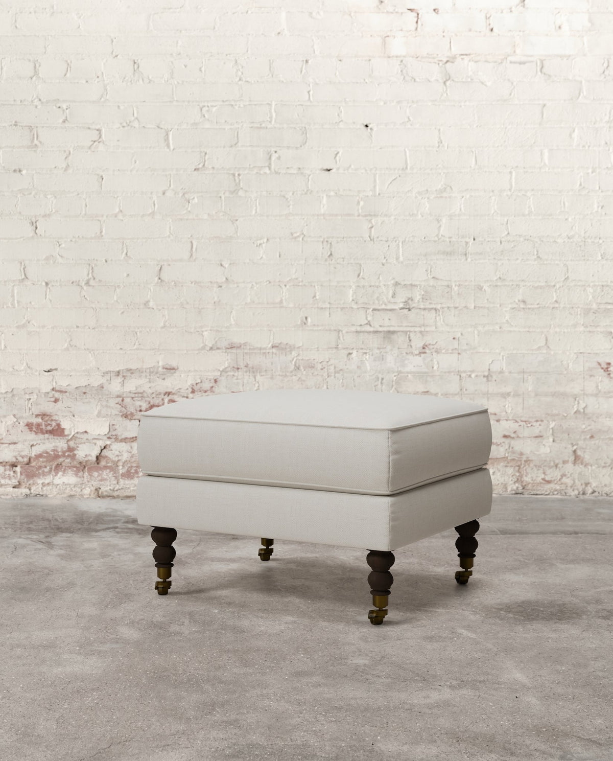 Francis Ottoman with Brass Casters