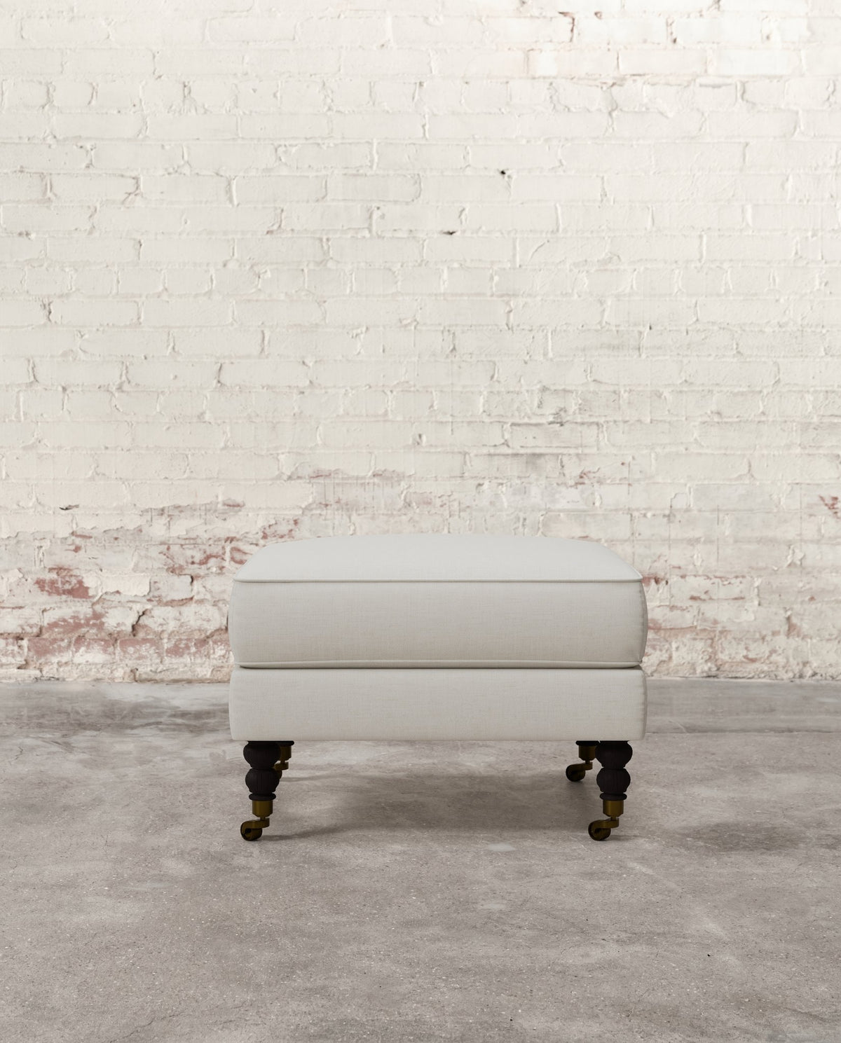 Francis Ottoman with Brass Casters