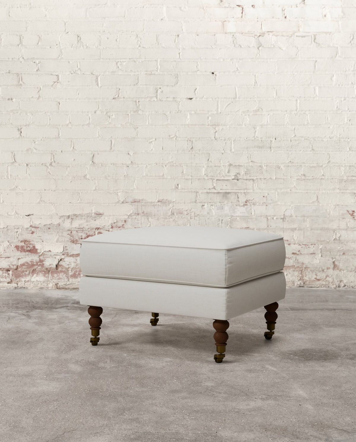 Francis Ottoman with Brass Casters