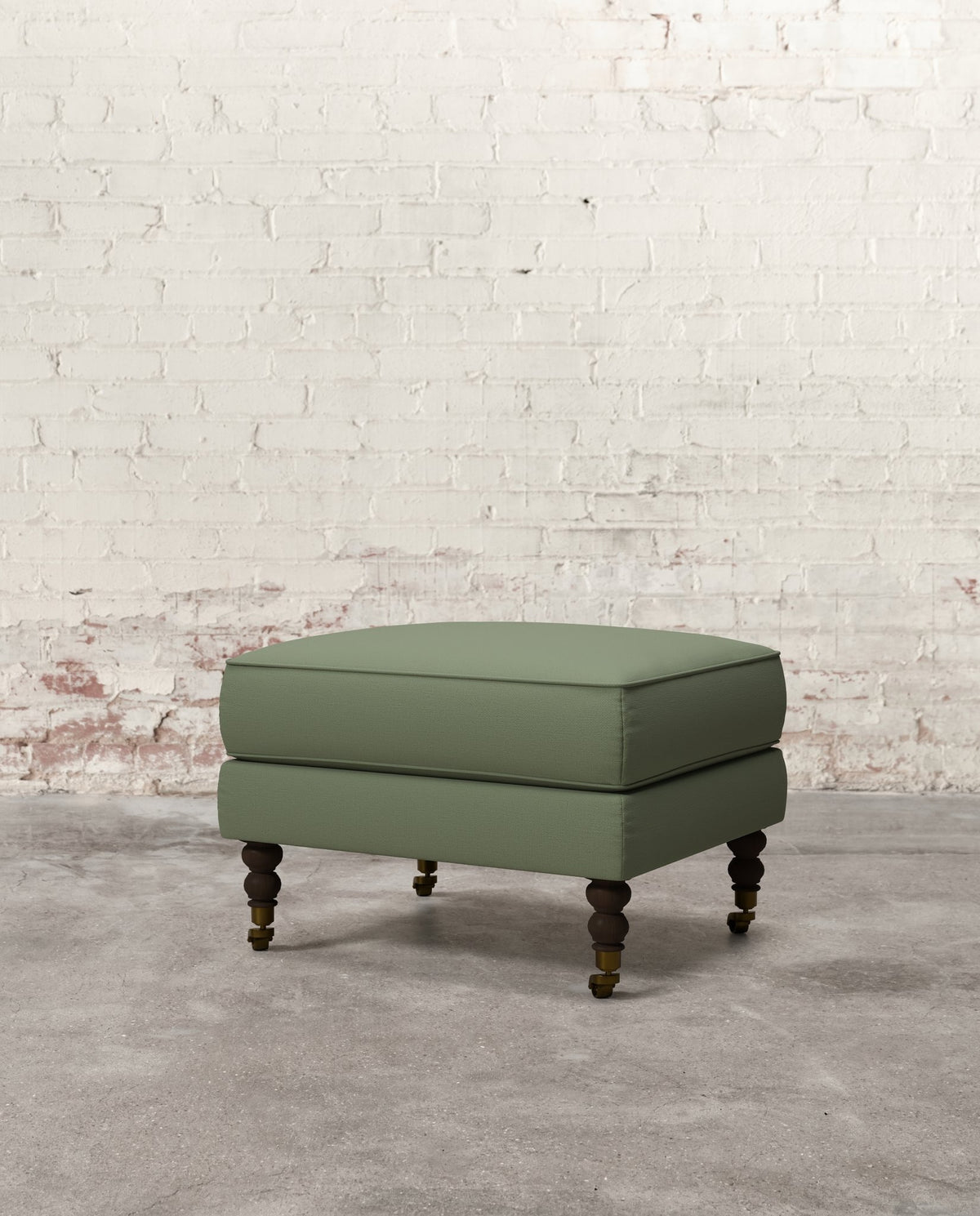 Francis Ottoman with Brass Casters