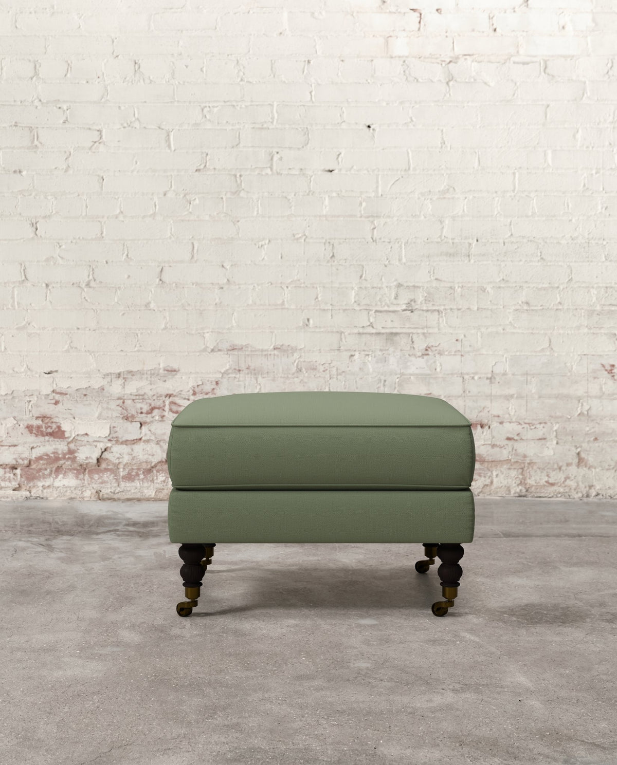 Francis Ottoman with Brass Casters