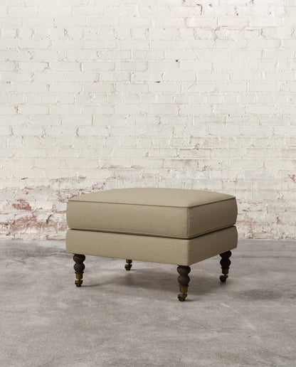 Francis Ottoman with Brass Casters