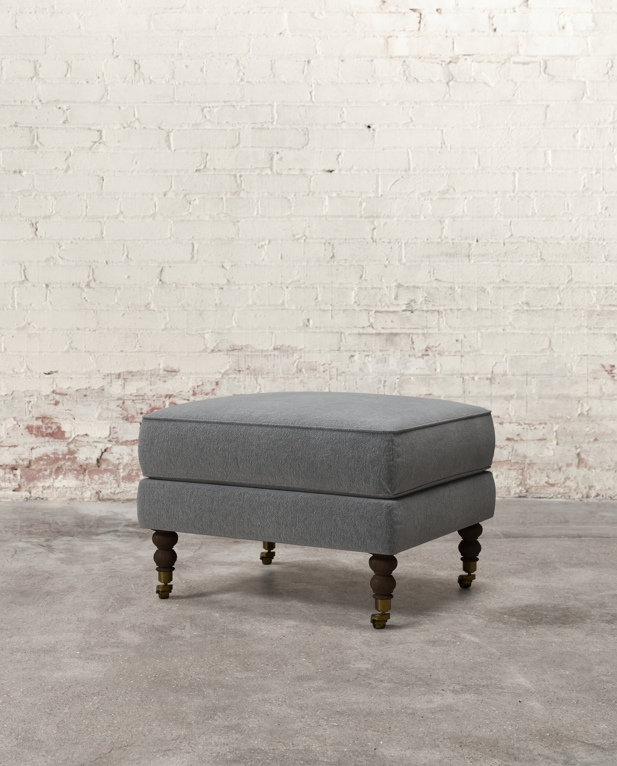 Francis Ottoman with Brass Casters