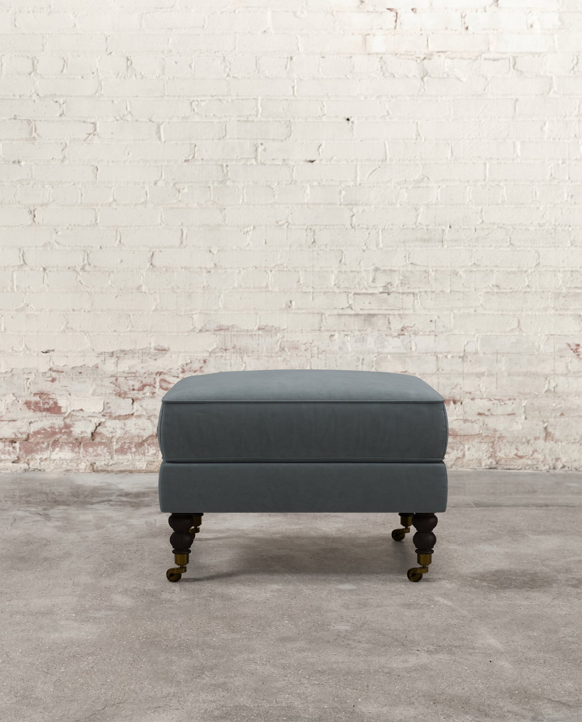 Francis Ottoman with Brass Casters