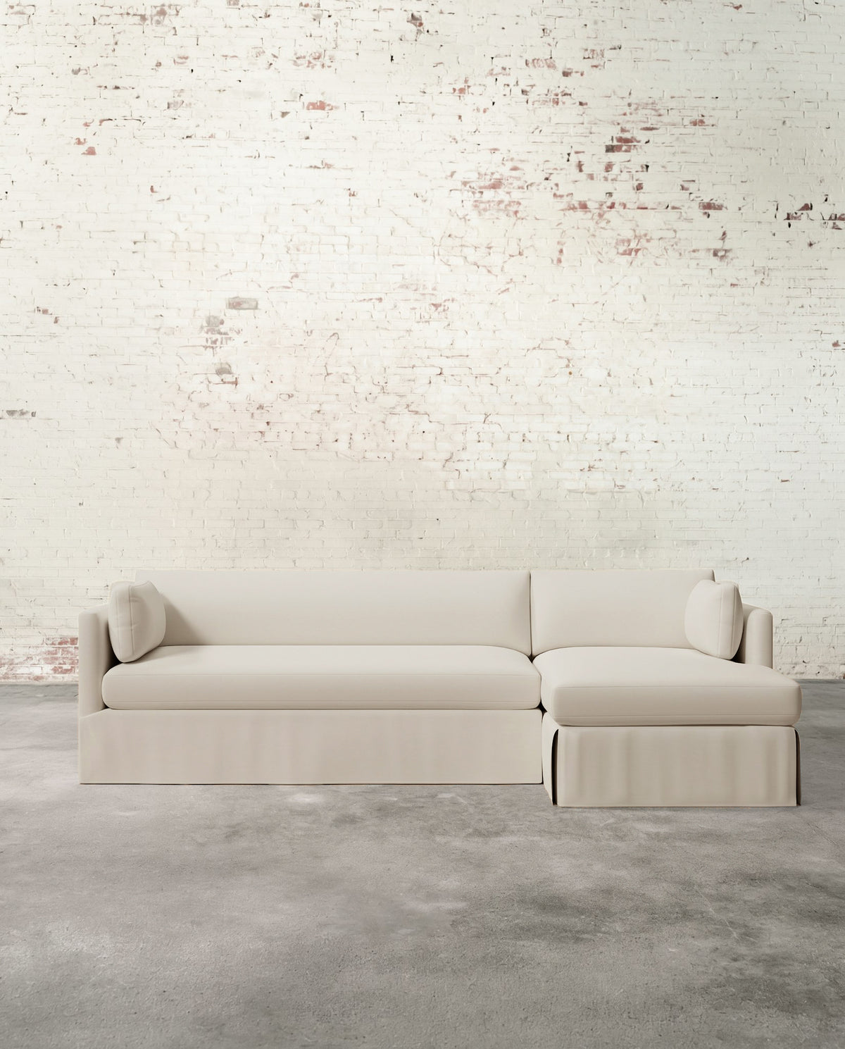 Francis Right Facing Slipcovered Sectional