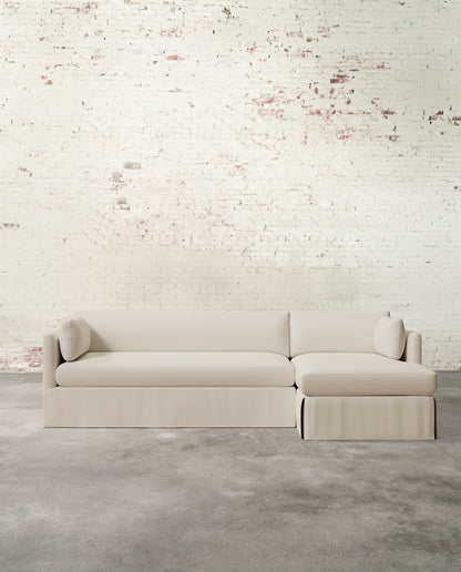 Francis Right Facing Slipcovered Sectional