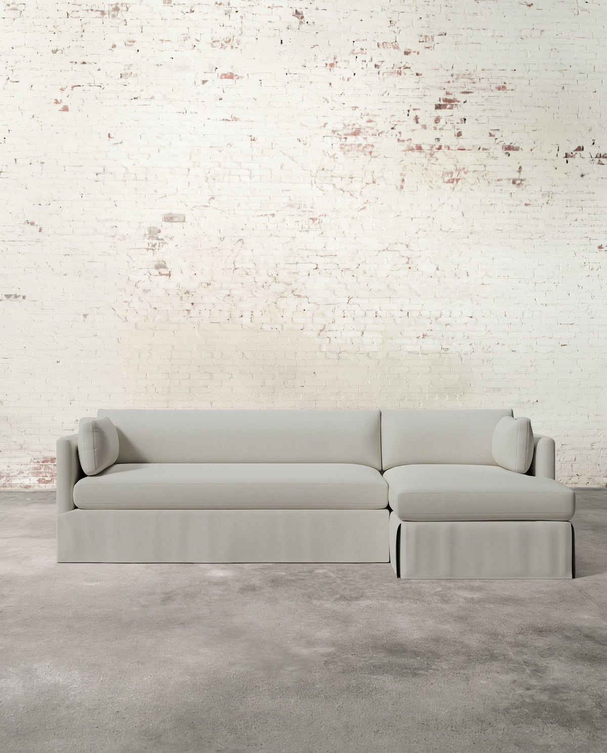 Francis Right Facing Slipcovered Sectional