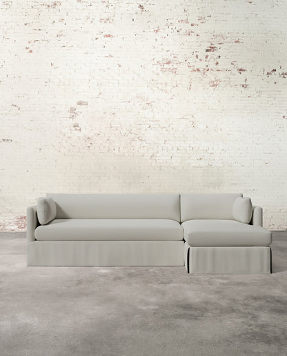 Francis Right Facing Slipcovered Sectional
