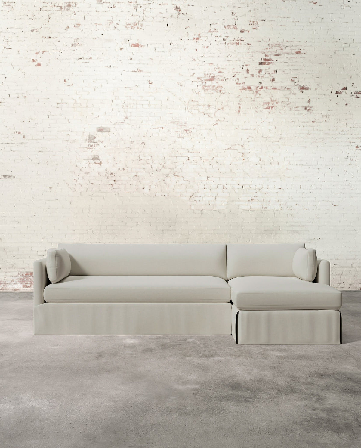 Francis Right Facing Slipcovered Sectional
