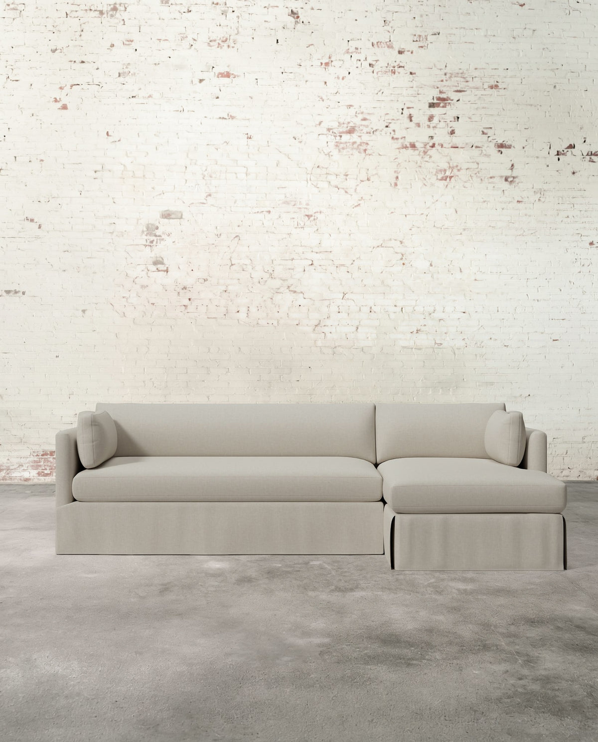 Francis Right Facing Slipcovered Sectional