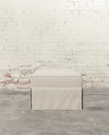 Francis Slipcovered Ottoman