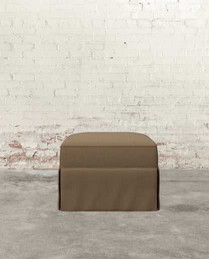 Francis Slipcovered Ottoman