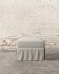 Francis Slipcovered Ottoman