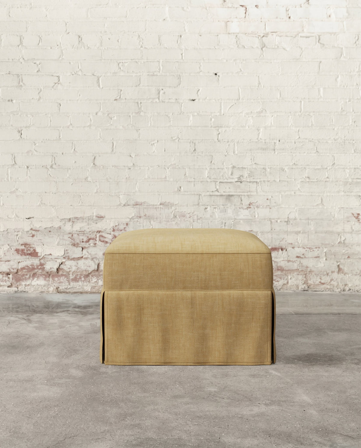 Francis Slipcovered Ottoman