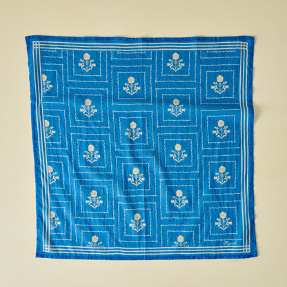 Garden Blue Bandana flat view