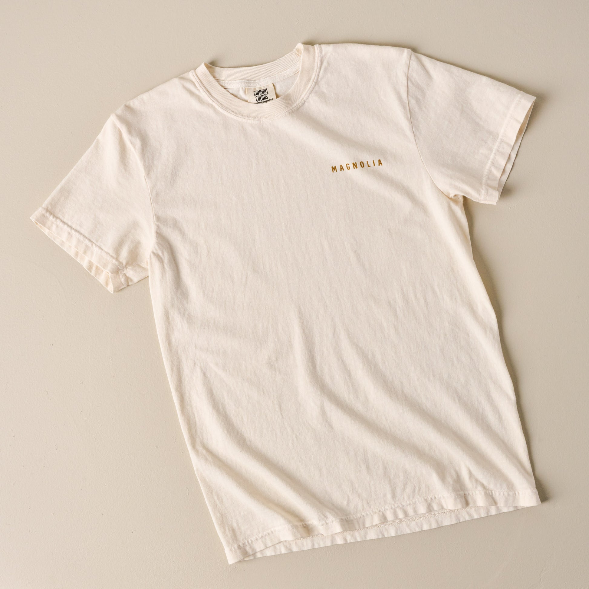 Front of Gaines Bros Burger Ivory Tee