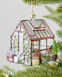 Greenhouse Ornament shown on tree