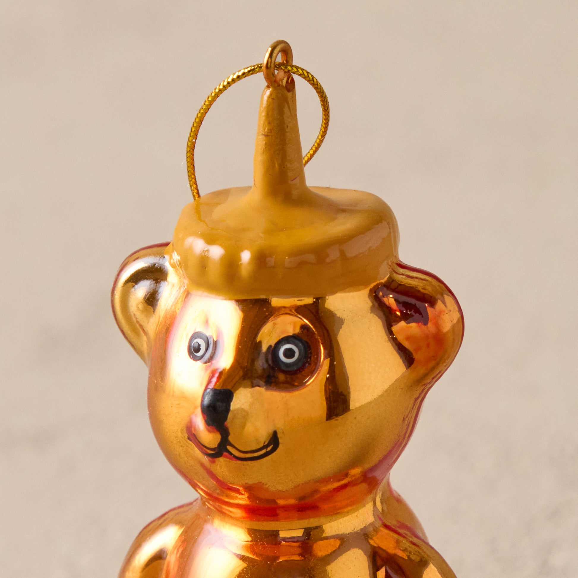 Honey Bear Ornament up close