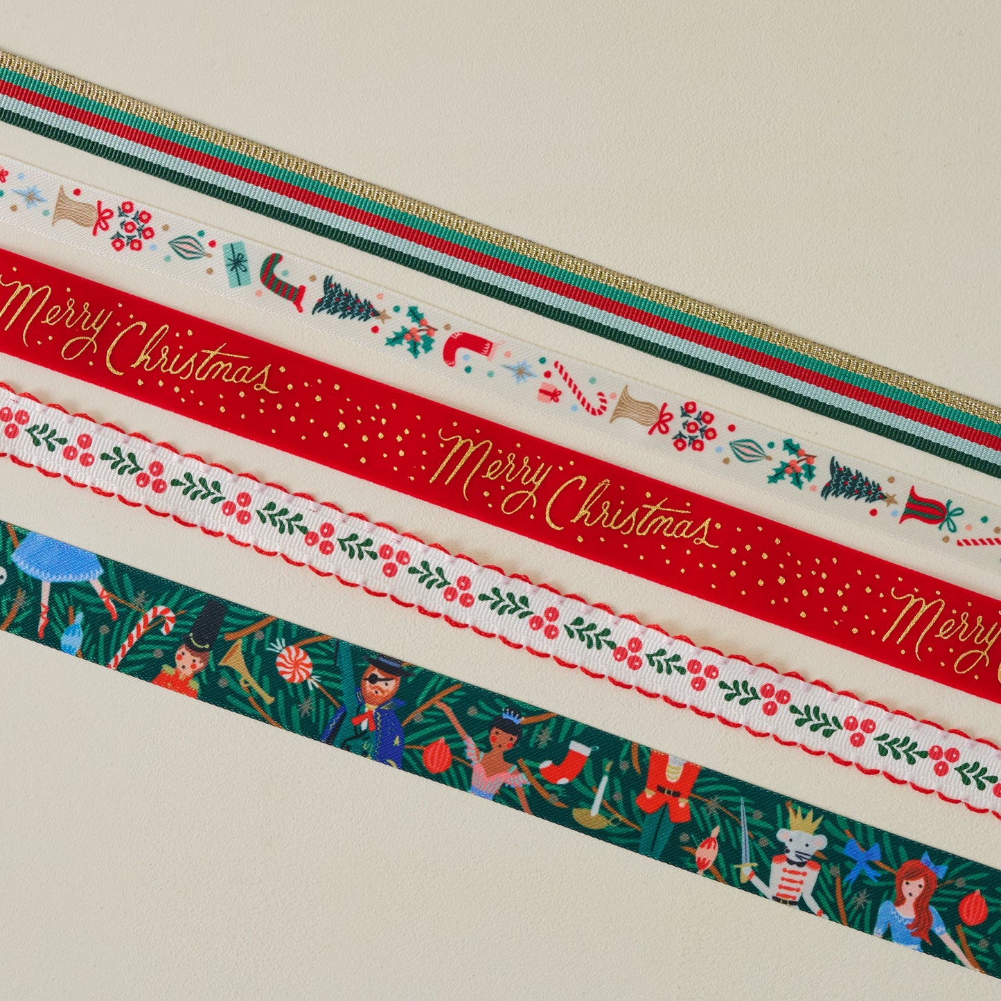 Nutcracker Holiday Ribbon Set