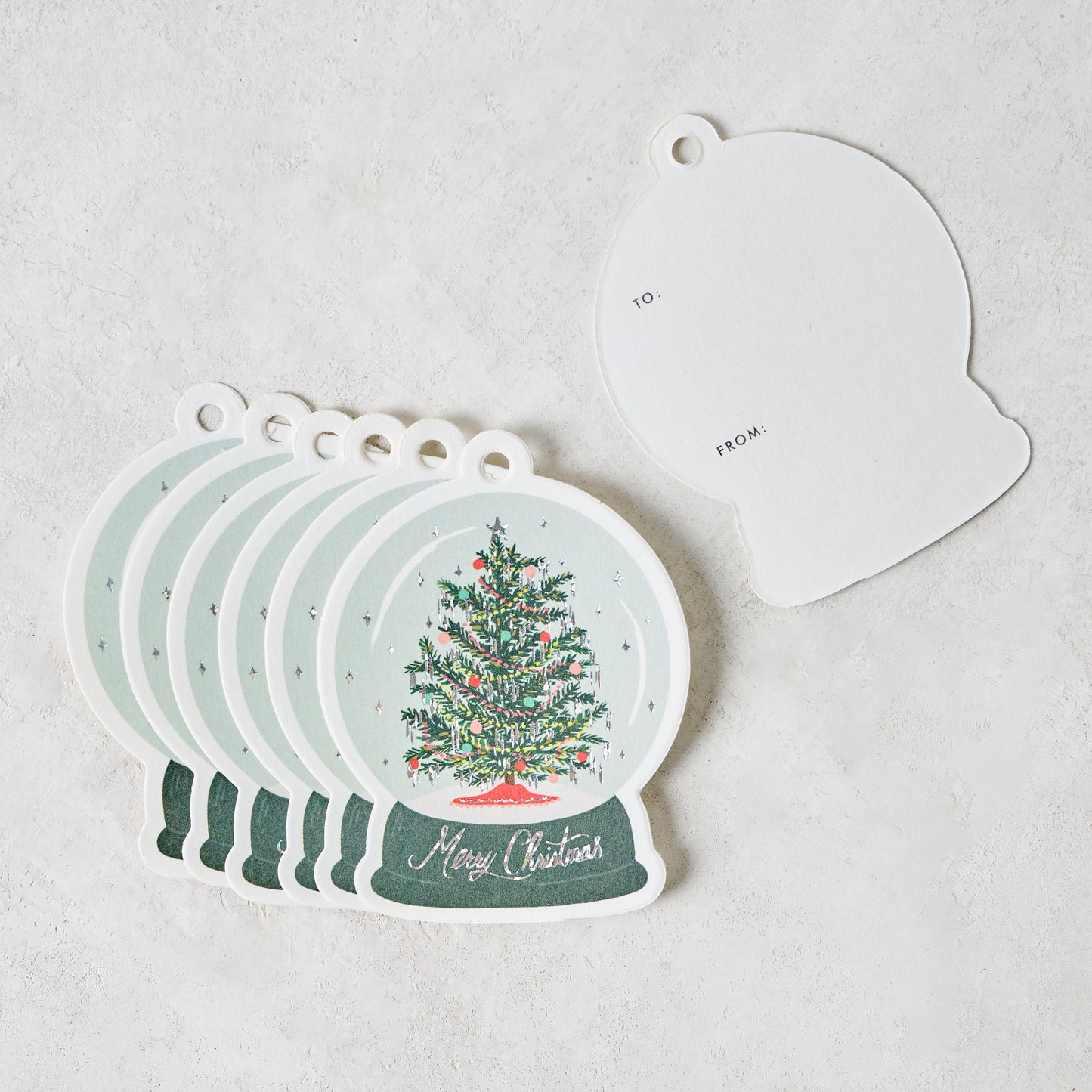 Snow Globe Gift Tag Set