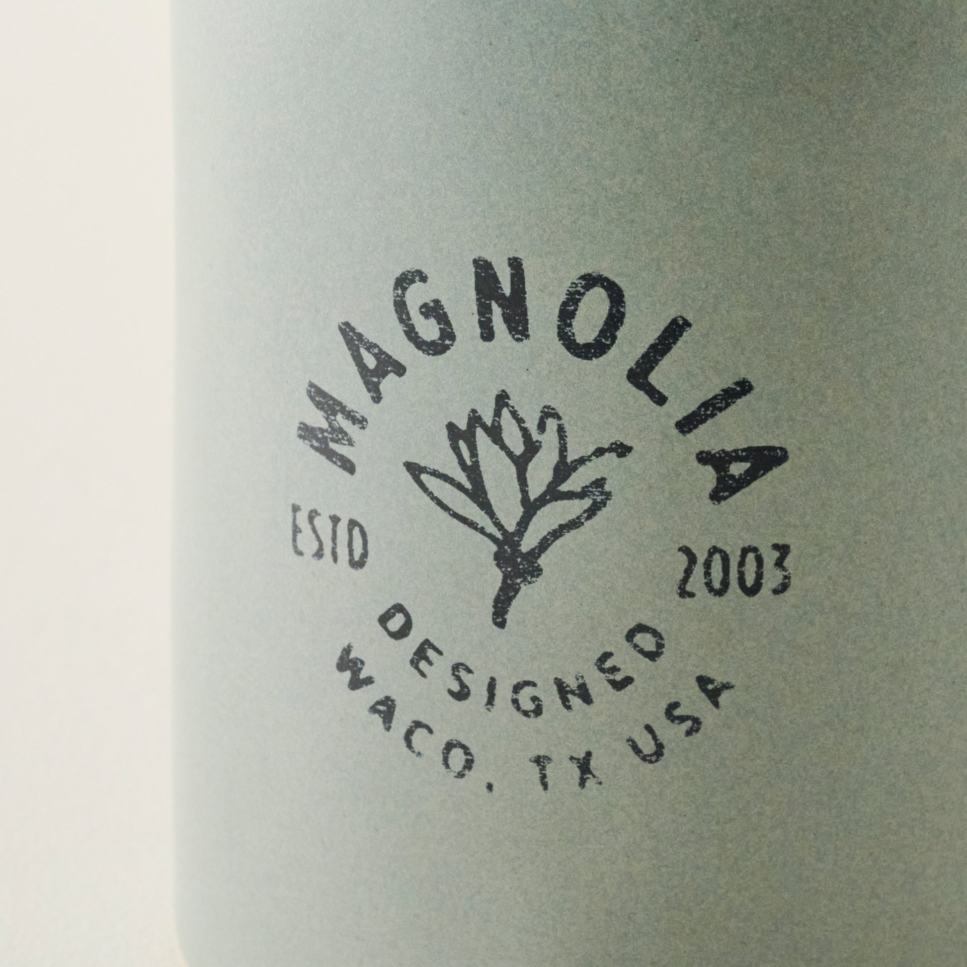 Magnolia French Blue Mug up close